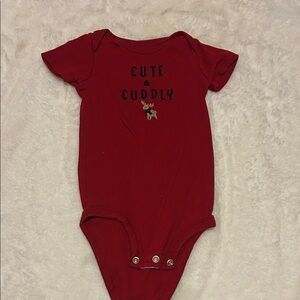 Carter's Red Cute & Cuddly Bodysuit